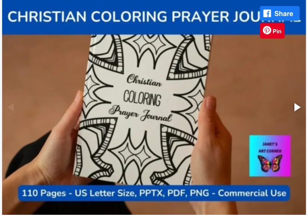 Screenshot 2024 03 09 at 6.52.09 PM Christian Coloring Prayer Journal